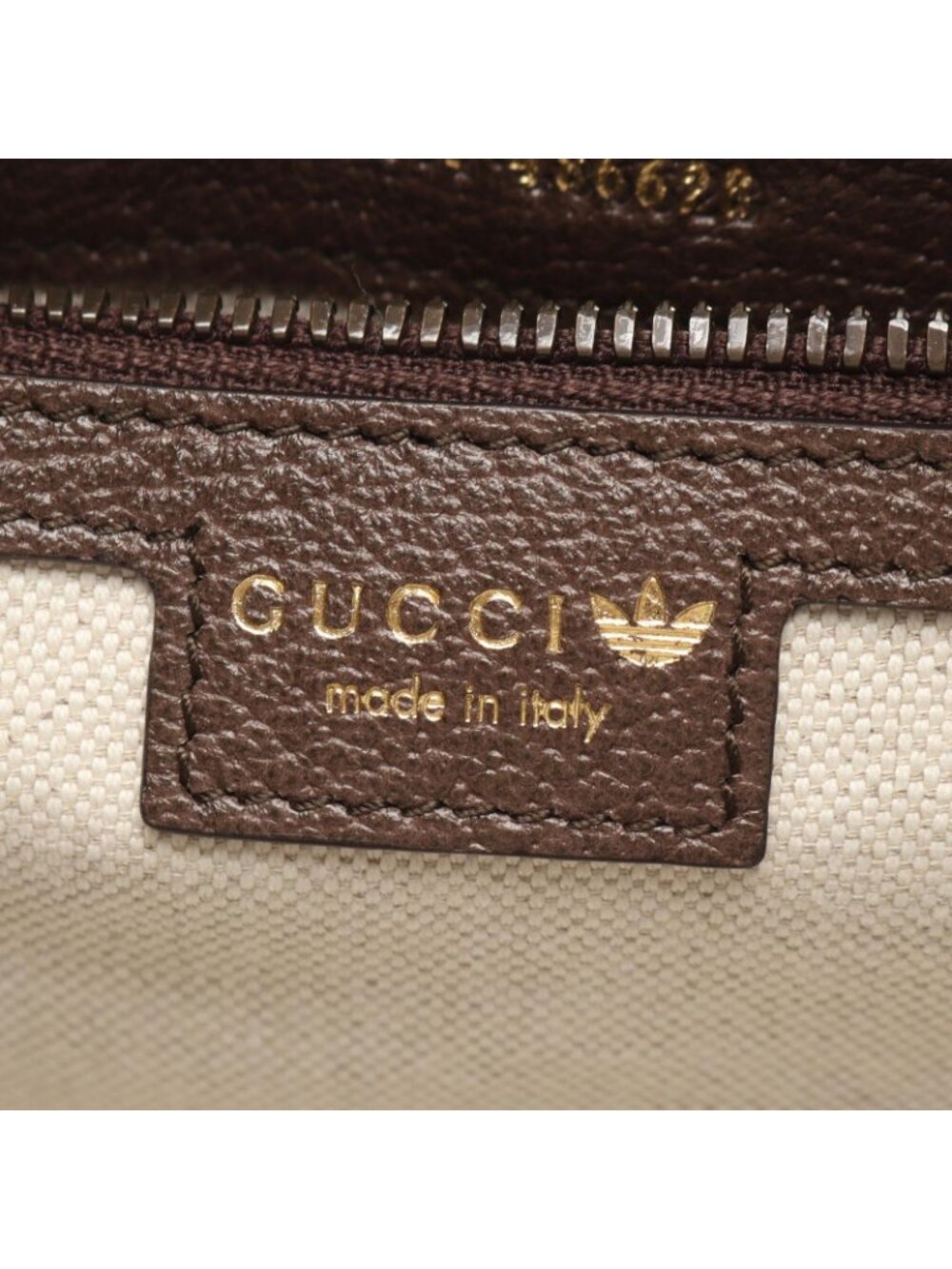 Gucci Handbag Adidas Mini Duffle GG Crystal 2-Way Beige Brown White Canvas - Picture 4 of 8